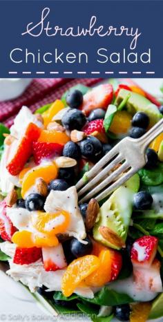 Strawberry Almond Chicken Salad