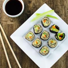 
                    
                        These veggie quinoa sushi rolls may look exotic, but they are actually very easy to make. Vegan and gluten free!
                    
                