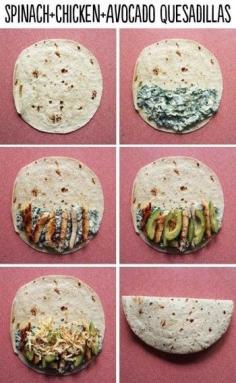 
                    
                        Spinach & Chicken Quesadillas
                    
                