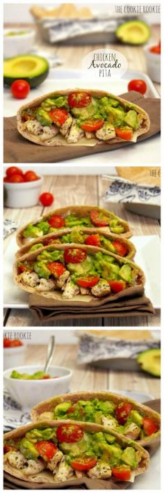 Healthy Pitas - Follow SightApp and save an entire article by 1 screenshot (Check How:  Cookies Rookie, Healthy Pita, Healthy Grilled Chicken, Chicken Pita, Avocado Pita, Chicken Avocado, Summer Treats, Greek Yogurt, Perfect Summer