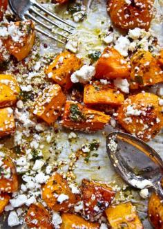 Roasted Butternut Squash and Feta Salad