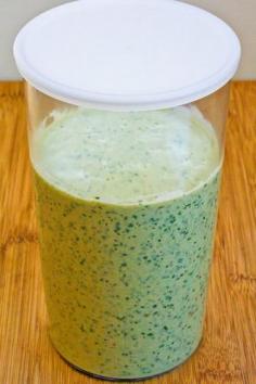 Recipe Favorites: Cafe Rio Style Creamy Tomatillo Salad Dressing - -  They specialize in salads which start with a tortilla, then layer on cooked beans, rice, lettuce, specially seasoned chicken, cheese and a cilantro ranch dressing that is delicious.  My brother-in-law Kelly made the version below for my sister Pam for Mother's Day. Pam is a real Cafe Rio fan and she pronounced it tasting "just like Cafe Rio"  http://www.kalynskitchen.com/2009/07/recipe-favorites-cafe-rio-style-creamy.html