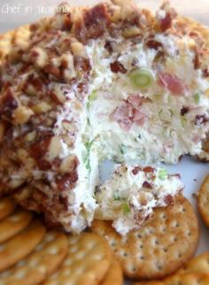 20 Holiday Appetizer Ideas. Pineapple Cheese Ball: 1 1/2 packages (12oz.) cream cheese. 1 sm. can crushed pineapple (well drained), powdered sugar (approx. 2-3 T), green onions (approx. 2 T, chopped ham (approx. 2 T), chopped pecans (about 1 c.) Combine all ingred, except pecans, and form into a ball and chill. Roll in pecans and refrigerate 'til serve. Serve with Ritz-type crackers.