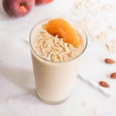 
                    
                        Peach Crumble Smoothie - domesticateme
                    
                