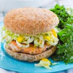 
                    
                        Salmon Burgers with Mango Slaw - ifoodreal
                    
                