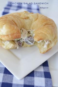 Chicken Salad Sandwich.        chicken celery red grapes, sliced in half (they’re the best) mayo loads of Salt and Pep and lemon juice