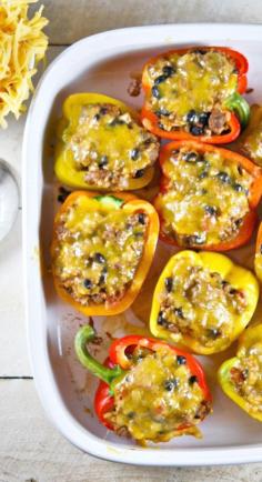 Southwestern stuffed peppers.