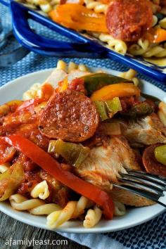 Chicken Pizzaiola - Tender baked bone in chicken breast topped with all of your favorite pizza toppings!  Zesty and delicious!