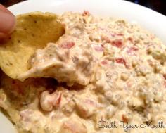 Creamy Sausage Dip {Crock Pot} reamy Sausage Dip 1 pound pork sausage 2 8-ounce packages cream cheese, at room temperature 2 10-ounces cans diced tomatoes and green chilies (such as Rotel), well drained 1/2 teaspoon garlic salt Brown sausage in a skillet until cooked through then drain fat. Add cooked sausage, cream cheese, diced tomatoes and green chilies and garlic salt to a crock pot and heat until bubbly, stirring occasionally. Serve with tortilla chips.