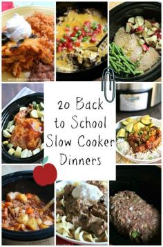 20 Slow Cooker Dinners
