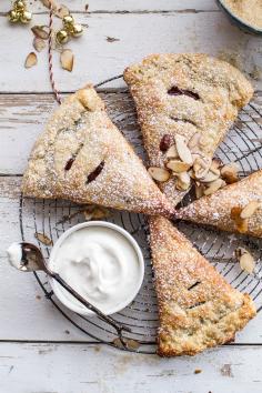 Loaded Chocolate Hazelnut Liquor Turnovers with Salted Vanilla Bean Whipped Cream | Half Baked Harvest