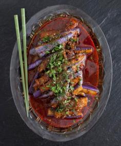 Shanghainese Red Cooked Eggplant (Hongshao Qiezi) ("Saveur").