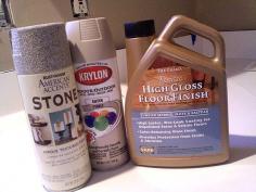 DIY Spray Paint Countertop