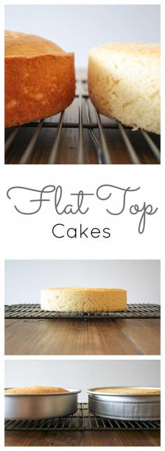 Flat cake layers, using the insulation strip method