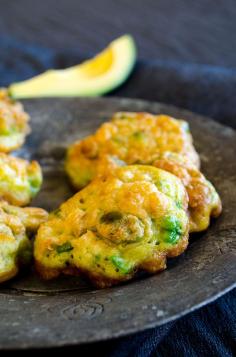 Avocado corn fritters