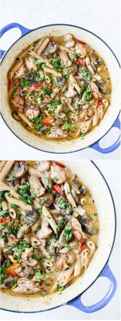 [ Creamy chicken pasta soup - - adapt ]