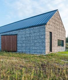 
                    
                        modern architecture,stone walls,wire and stone, Kropka
                    
                