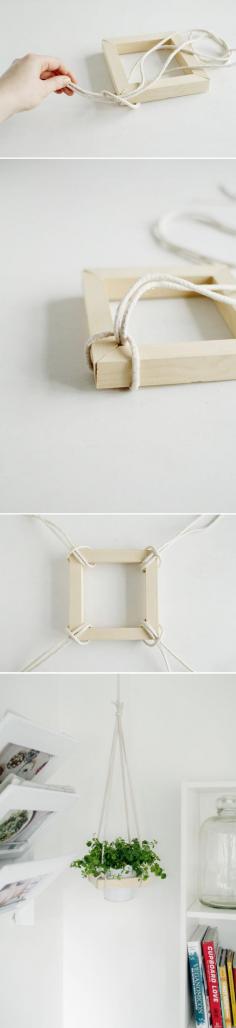 Fall For DIY Sqaure Hanging Planter how to