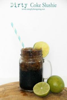 Dirty Coke Slushie  { Share a Coke Gift Idea