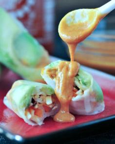 
                    
                        Avocado Shiitake Spring Rolls spabettie
                    
                