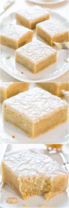 Fudgy Banana Bars with Vanilla Bean Browned Butter Glaze - The banana equivalent of moist, fudgy brownies Best use EVER of ripe bananas!