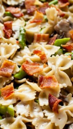 
                    
                        Mushroom and Asparagus One-Pot Pasta ~ This is such an easy dish, and you can substitute your favorite vegetables and pasta and have fun with it... This dish reheats really well, so you can enjoy leftovers the next day!
                    
                