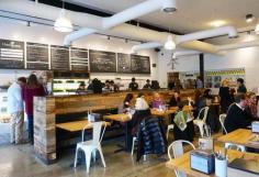 
                    
                        Interior of Homegrown Sustainable Sandwich Shop
                    
                