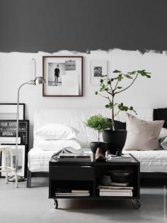 
                    
                        half painted walls, scandinavian interior design via www.scandinavianl...
                    
                