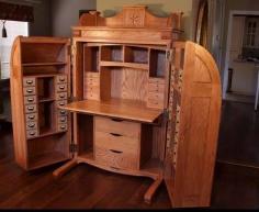 
                    
                        Desk built by Mike Thompson.
                    
                