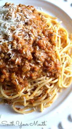 Bolognese Sauce // i made this in the crockpot last weekend and it was a fail. bolognese was not meant to be made crockpot style.