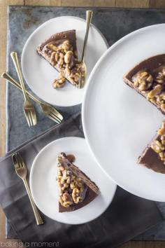 
                        
                            Double Chocolate Brownie Cheesecake with Salted Caramel Wet Walnuts- worth every flippin' calorie!
                        
                    
