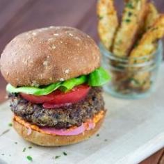 
                    
                        Quinoa Black Bean Burger - jessicagavin
                    
                