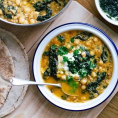 Moroccan Harira Kale Soup.