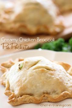 Creamy Chicken Broccoli Pockets
