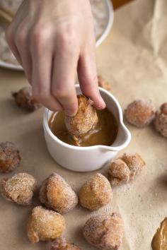 Cinnamon Peanut Churros with PB Dulce De Leche! 