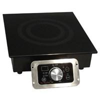 SmartScan technology: voltage, pan size and type recognition. 5mm thick tempered glass cooktop. Choice of power or temperature mode. Power mode: 1-20 levels (250-2700W)Temperature mode: 90-440F (in 20F increments, except 170-180/260-270/350-360F)Large LED power/temp display. Displays in F or C. Simple knob-set thermostat control. Touch-sensitive control box with stainless steel frame. Power ON/OFF touch pad with indicator light. Cook & Temp mode indicator lights. Over or under voltage protection. CETL / ETL-Sanitation to NSF-4. Built-in range with installation-ready modular flanged base. Separate control panel with 40 in. cable for easy front mounting. 100% silicon rubber protective top seal. 5.9' power cord length Customize your food service facility and revolutionize your food preparation with the most advanced commercial induction equipment available. Ideal for demonstration cooking, suite service, catering and buffets. Features SmartScanT enhancement and COOK and TEMP modes. Separate control for remote mounting. Restaurants use only.
