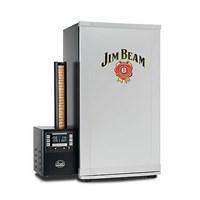 Dimensions: 17W x 14D x 31H in. Unique 4-rack smoker with digital controls. Easily set time, temperature, and smoke levels. Four cooking racks; 520 square inches total. Temperatures up to 280° F. Controlled burn using Bradley bisquettes (sold separately). Steel cabinet with powder epoxy coating. Take meat-smoking automation and control to the next level with the Bradley Jim Beam 4 Rack Digital Smoker. This unique system uses special briquettes and a digitally controlled generator to allow you complete customization of the smoking process. Bradley smoke bisquettes (sold separately, available in tons of flavorful woods) drop in automatically and burn for 20 minutes each - eliminating flavor-ruining gasses, acids, or resins from over-burnt wood. Just set the time and temperature on the digital control box, fill the water pan, and load your food. It's done when it's done, no babysitting, cooked to perfection. SpecificationsSteel exterior with powder epoxy coating Aluminum-lined interior cooking area500W cooking element; 125W smoking element Power: 120V, 50-60 Hz, 5.5 amps; EL and CE listed Controllable temperature up to 280° F4 cooking racks: 11 x 13 inches each Outer dimensions: 17W x 14D x 31H inches (24W with generator)Inner dimensions: 15W x 11.5D x 25.5H inches Usable smoking area (with drip tray): 19H inches Rack area: 520 square inches Manufacturer's 1-year warranty included Comes with owner's manual, recipe book, tray and drip bowl Bisquettes sold separately About Bradley SmokersBradley invites you to the wonderful world of gourmet food smoking. An exciting adventure awaits you, filled with a realm of endless possibilities for delicious food that will have you coming back for more time and time again. Bradley has has been making food smokers for the restaurant and hotel industry for well over a decade. Many of the finest hotels and restaurants around the world smoke their own foods using Bradley Smokers. Bradley Smokers are engineered to control the smoke in order to produce consistent results, all in a hassle-free design that doesn't demand constant attention. This endeavor led to the development of Bradley Flavor Bisquettes, which provide you with a simple way to add rich and savory flavors to your food, either on your BBQ grill or using your Bradley Smoker.