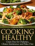 Cooking Healthy Grain Free for Diabetics, Gluten Intolerance and Paleo Diet The Cooking Healthy book details three diet plans, the Paleo Diet, Diabetic Recipes, and the Gluten Free diet. These two diets are a great means to help lose weight and become healthier while dealing with certain health conditions. They also help people with detrimental health conditions like diabetes, gluten intolerance, and gluten allergies. Diet and nutrition are excellent means of treating these conditions and often help to alleviate the ill symptoms completely caused by these health concerns. The Paleo Diet section covers recipes just for the Paleo Diet. The Paleo Diet is the diet our ancestors ate back during the Stone Age. Historical research shows these people were healthy and lived long lives. They did not suffer from the same ailments we do today, in particular, they had healthy hearts, healthy blood sugar, and good weight levels. Paleo Diet is the absence of grains and legumes. They eat a heavy diet of fruits and vegetables and proteins from meat. There are recipes to cover meals and snacks for the entire day and enough to make well over a week's worth of meal plans. The Gluten Free section covers the reasons for choosing a gluten free diet. Many will choose this diet regardless of having any intolerances or allergies for the simple fact they are able to lose weight and feel good. This diet promotes a healthy immune system and replaces grain gluten with other natural foods like arrowroot and tapioca. The recipes are rich in vegetables and fruits, providing well-balanced and filling meals. In addition, there are suggestions and tips on maintaining a gluten free diet outside of cooking and eating at home. You can be gluten free even while dining out at restaurants or eating with friends or family at their homes and while away from your own home.