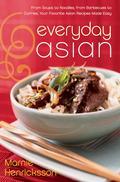 Love Asian food but too intimidated to make it at home? Do you find yourself flipping through an Asian cookbook, and then going out for Thai noodles or Korean Barbecue, rather than going into your kitchen? When Marnie Henricksson gave up her noodle shop in Greenwich Village, and settled down to raise her kids in the 'burbs, she had difficulty finding her favorite Asian ingredients at the local supermarket. So, Marnie tweaked her recipes to work with readily available ingredients, allowing her and her family to enjoy Asian food everyday. In Everyday Asian, Marnie shares seventy-five of her favorite dishes with home cooks. As the recipes draw on the traditional cuisines of Japan, China, Korea, Vietnam, Malaysia, Singapore, and India, Marnie begins the book with a chapter detailing how to find, make, and store necessary ingredients, as well as giving advice on invaluable kitchen equipment for Asian cooking. Here's your opportunity to master classicdishes such as Pad Thai, Chinese Pork Roasts, Spring Rolls, and Vietnamese Pho, and expand your imagination with Marnie's innovative recipes for Asian Pesto (replace pine nuts with peanuts and Italian basil with Thai basil, cilantro, and mint) and Spicy Chicken Wings (an American classic with a good dose of Asian spices).It's clear from the abundance of Japanese, Korean, Indian, and Vietnamese restaurants that Americans are crazy about Asian food; however, cooking the real thing at home has always been a problem if you don't live near an Asian market. Now, with Marnie's easy-to-follow recipes, enjoying Asian food as often as you like is just a supermarket aisle away.