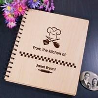 You can make your item personalized by sending me a note in the checkout process! Please see shop policies for full details. Personalized Wood Recipe Card Holder - Engraved Recipe Card Holder From The Kitchen Of When it's Breakfast, Lunch or Dinner, your family will know it came from your kitchen. This Engraved Recipe Card holder is great for holding your favorite recipes while keeping them clean and in a safe place. Make it a wonderful gift for Mom, Grandma or a newlywed couple. Our Personalized From The Kitchen Of Wood Recipe Album measures 7 2/3" x 8 3/4" and holds 72, 4" x 6" Recipe Cards. Includes FREE Personalization! Personalize your Wooden Recipe Album with any name. Recipe cards are not included