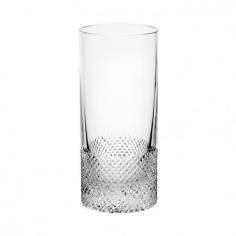 Diamond is a contemporary cut crystal barware collection that marks the introduction of new materials into the RB collection and the development of a complete tabletop offering. Diamond brings a clean-cut look and feel to lead crystal barware. This has been achieved by designing simple forms which are mouth blown and then hand cut with a tight diamond pattern to the lower third and bottom of each piece. As light passes through the crystal it is brought to life by refractions which create a myriad of colours and glistening sparkles. Wash your crystal by hand with warm soapy water and a soft sponge. Scouring pads or abrasive washing agents should not be used. Do not put your crystal in the dishwasher as the detergents can permanently dull or scratch the surface. Dry your crystal immediately after washing using a lint-free cloth. Do not put your crystal in a microwave or conventional oven. Do not store your crystal glasses upside-down, the lip of the glass is delicate and may be damaged under the weight of the glass. Do not store food or beverage in your crystal, only use your products for serving. Prior to using decanters for the first time fill them with 50/50 solution of vinegar and water and let stand for 24 hours. Rinse thoroughly and dry.