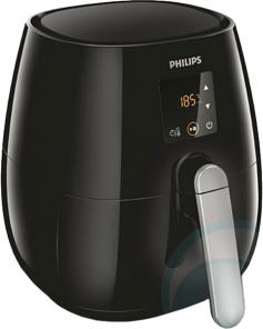 Enjoy a healthier alternative to frying without sacrificing flavour thanks to the Philips HD9230/20 Viva Airfryer. Rapid Air technology Cook your food using just a fraction of the oil that conventional frying requires with Viva Airfryer 's unique Rapid Air technology that also lets you fry, bake, roast and grill. Thanks to the unique design of the Philips Airfryer with Rapid Air technology, the cooking process is virtually odourless compared to traditional fryers and its smooth interior makes it easy to clean, safe and economical enough for daily use. Spacious cooking The Viva Airfryer can accommodate up to 0.8 kg of ingredients, more than enough for everyday portions. The Airfryer gives you the same great results as deep fat fryers, sealing the outside of your ingredients and cooking the inside. However, it achieves this with hardly any oil, leaving you with healthier but just as delicious results. As well as frying, the versatile Airfryer can also adapt to grill, roast and bake, subtly adapting the cooking method to give you varied results. For added inspiration, the Airfryer also comes with a recipe book that lets you get most out of your new fryer. Digital time and temp control Cook around your schedule courtesy of the Airfryer 's integrated timer that allows you to pre-set cooking times of up to 60 minutes. Once the timer has finished, the Airfryer turns itself off to prevent overcooking, and lets you know with a handy alert so you don't need to wait around. A fully adjustable temperature control gives you complete control over the temperature so you can pre-set the right heat for your food, all the way up to 200 degrees for crisp fries and wedges as well as meat, snacks and more. Make the most of the space Utilise all the available space with the included double layer accessory that gives you more space to create meals. Layer up ingredients for a more efficient way to cook, giving you more room to prepare healthy and delicious food with the versatile Philips HD9230/20 Viva Airfryer in black.