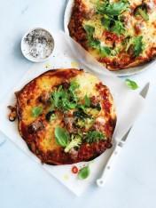 broccoli, pork and chilli pizza