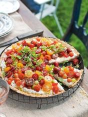 ricotta and heirloom tomato tart