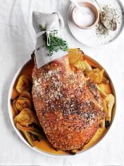 fennel, black pepper and lemon slow-roasted pork