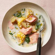 salmon-and-corn chowder