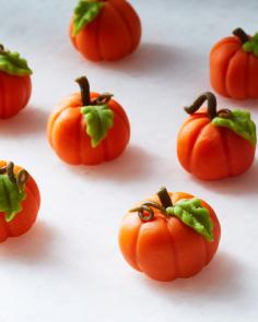 marzipan pumpkins