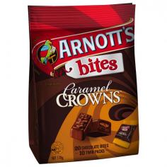 Arnotts caramel crowns bites
