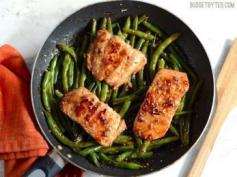 Sesame Glazed Salmon and Green Beans