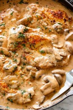 Chicken Stroganoff #chicken #chickenbreast #recipes #stroganoff #easy #dinner